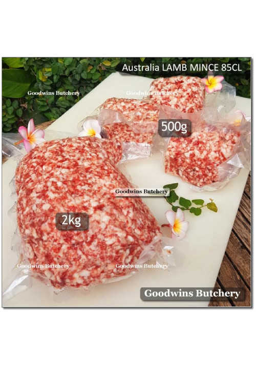 Australia LAMB MINCE 85CL daging domba muda giling frozen 2kg (price/kg)